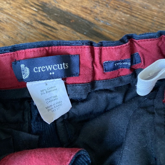 Crewcuts Navy Dress Corduroy Pants - size 2T - Picture 2 of 6
